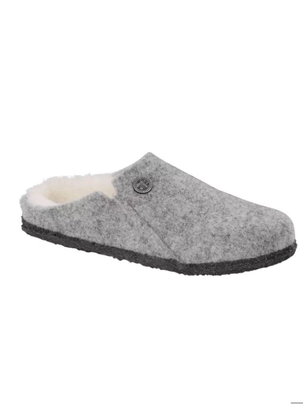 Birkenstock Womens Zermatt Slippers Wool Felt- Light Gray size 5-36